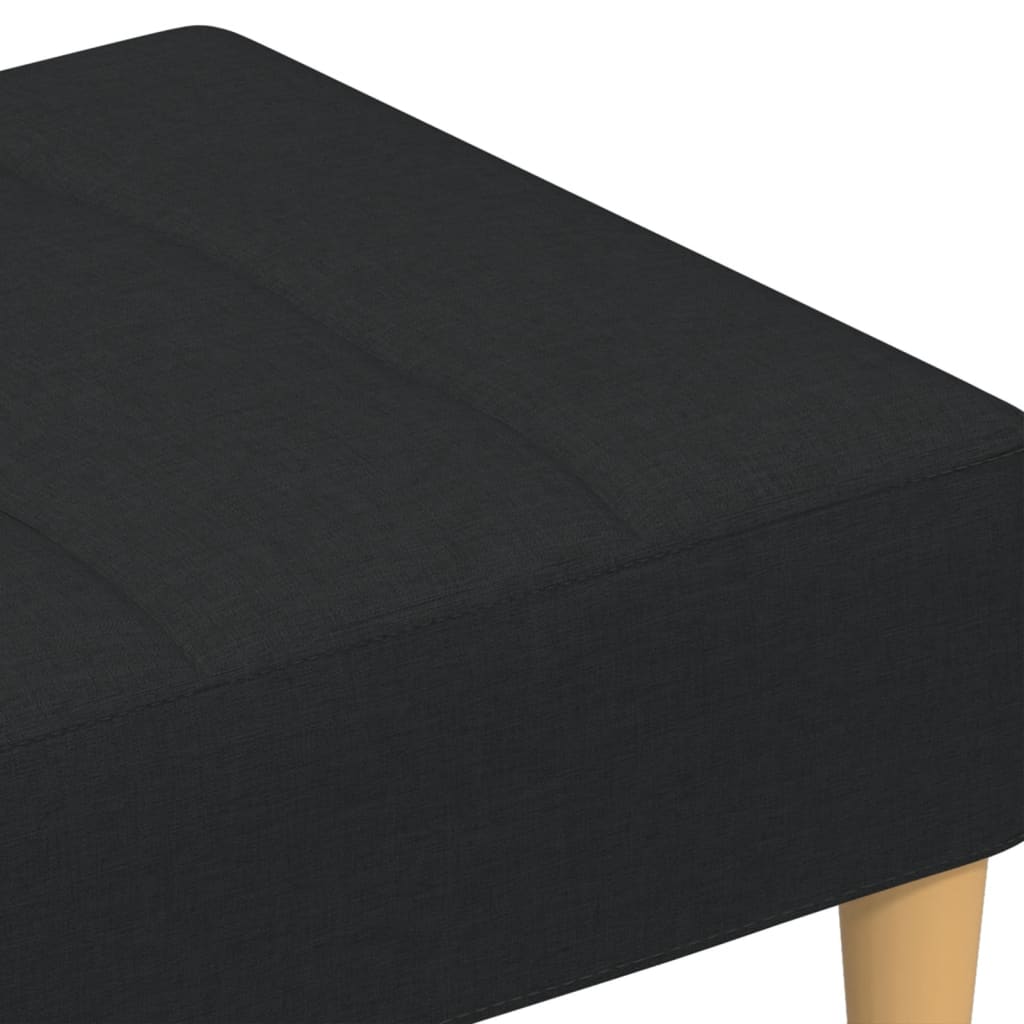 fodskammel 77x55x31 cm stof sort