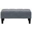 fodskammel 77x55x31 cm velour mørkegrå