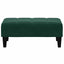fodskammel 77x55x31 cm velour mørkegrøn