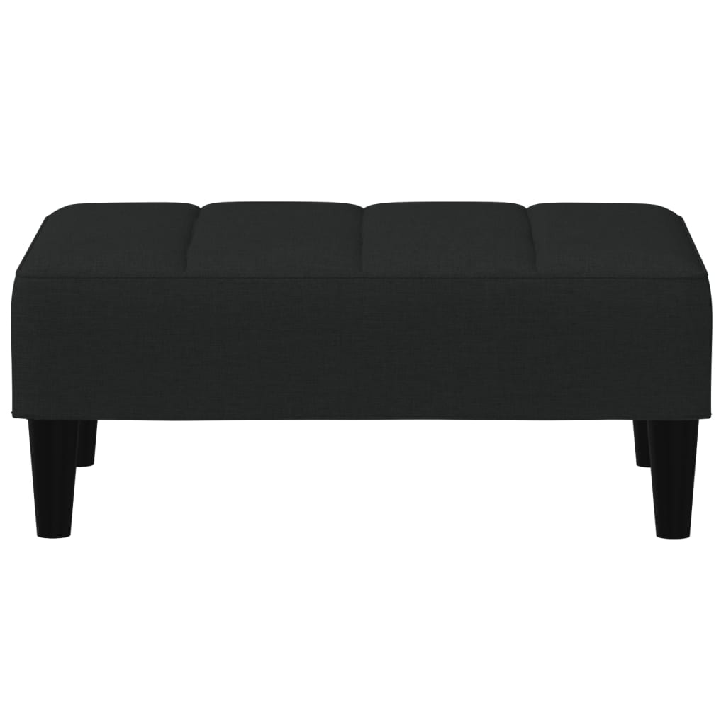 fodskammel 77x55x31 cm velour sort