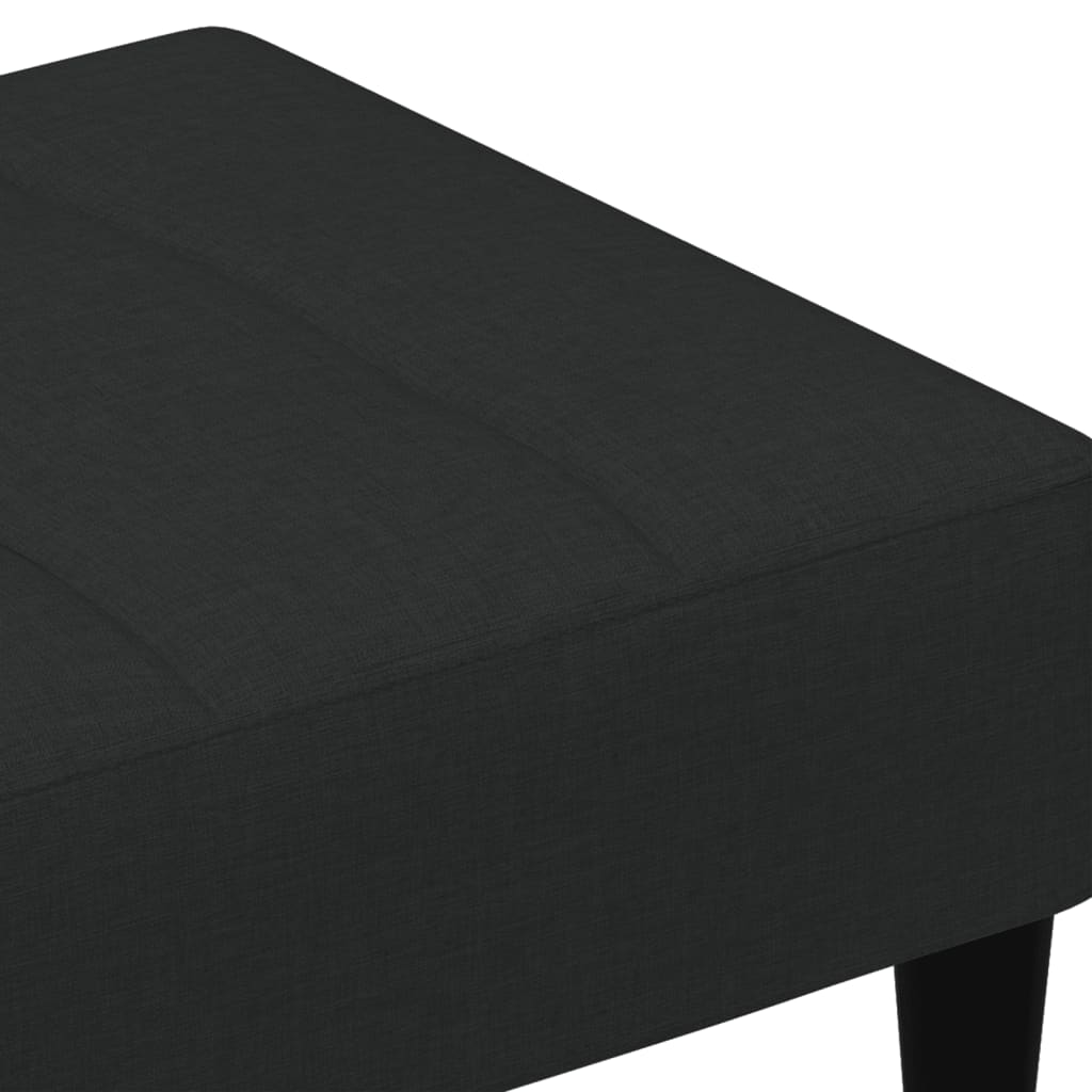 fodskammel 77x55x31 cm velour sort