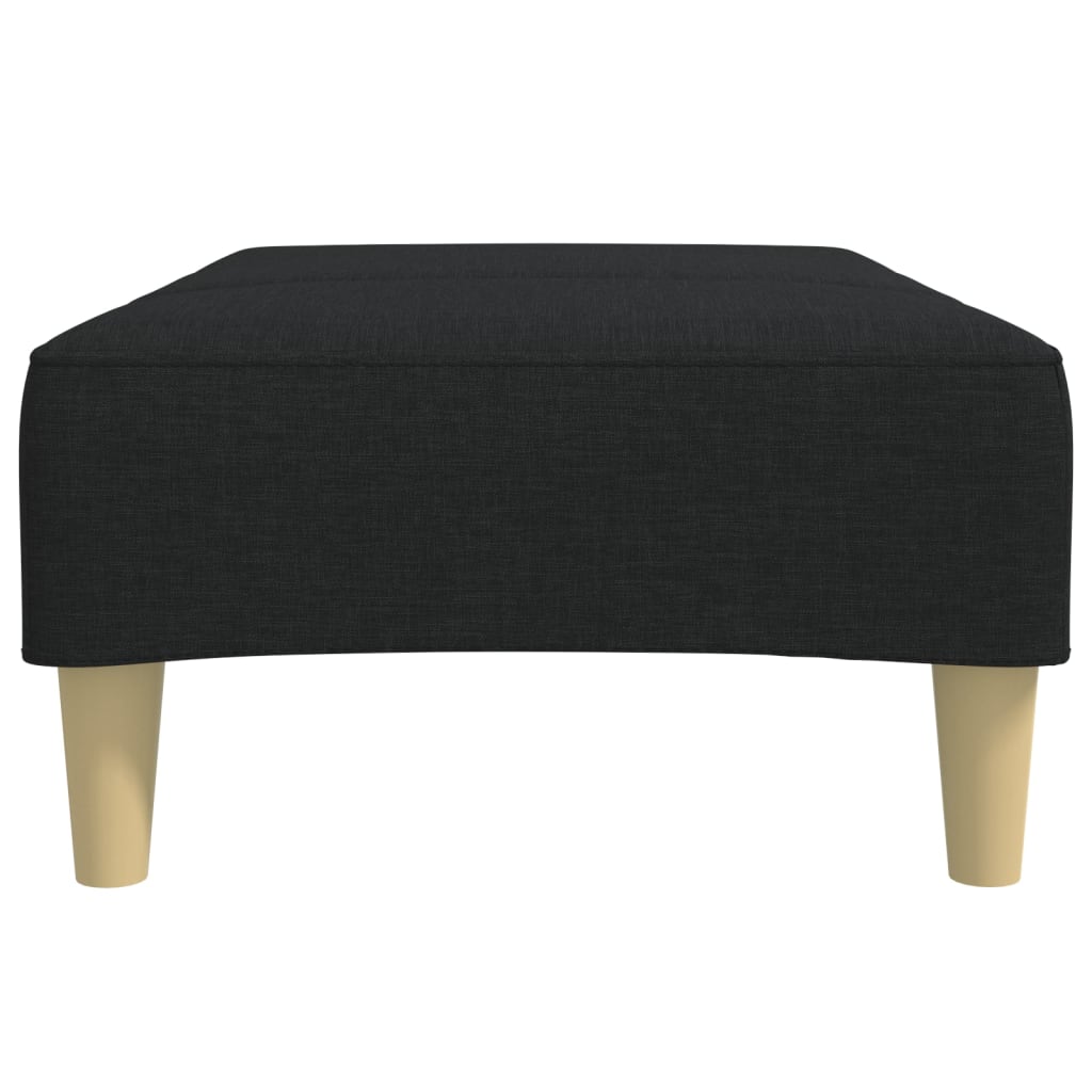 fodskammel 77x55x31 cm stof sort