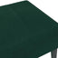 fodskammel 77x55x31 cm velour mørkegrøn