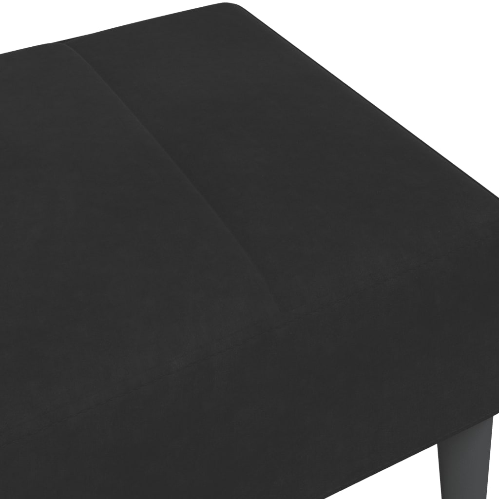 fodskammel 77x55x31 cm velour sort