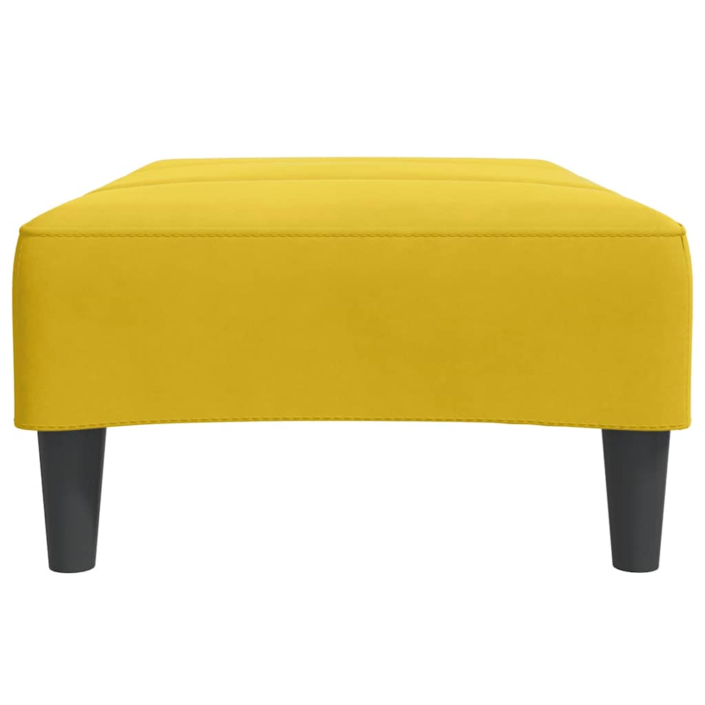 fodskammel 77x55x31 cm velour gul