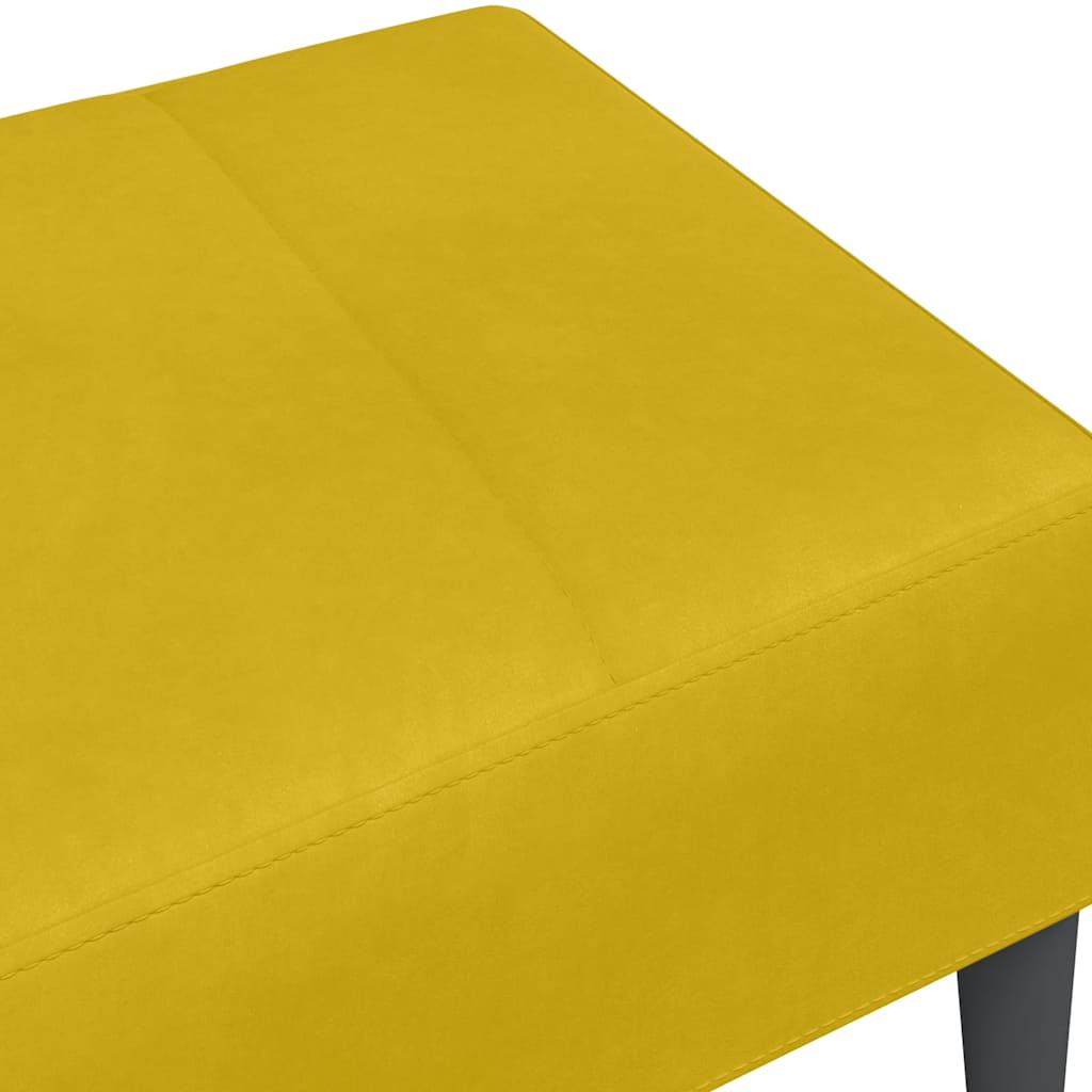 fodskammel 77x55x31 cm velour gul