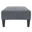 fodskammel 77x55x31 cm velour mørkegrå