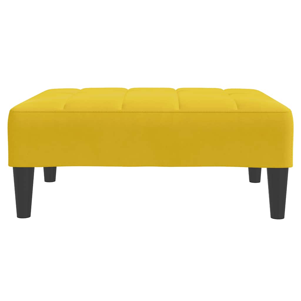 fodskammel 77x55x31 cm velour gul