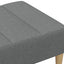 fodskammel 77x55x31 cm stof mørkegrå