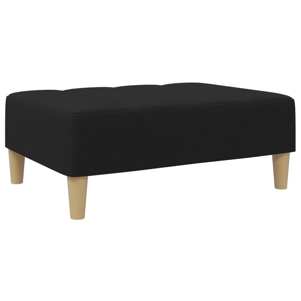 fodskammel 77x55x31 cm stof sort