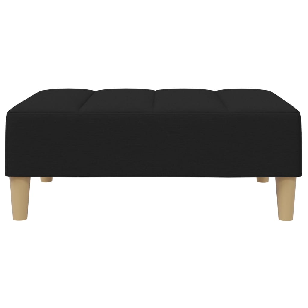 fodskammel 77x55x31 cm stof sort