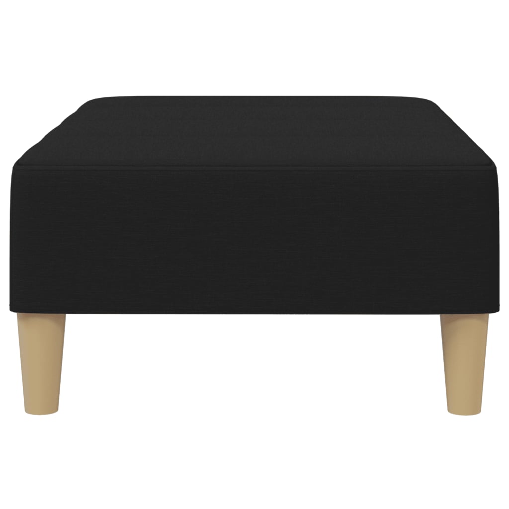 fodskammel 77x55x31 cm stof sort