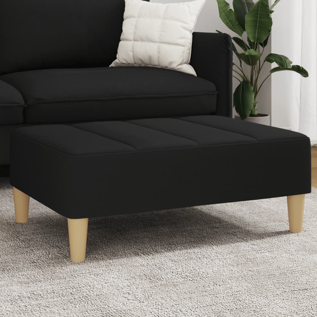 fodskammel 77x55x31 cm stof sort