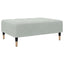 fodskammel 77x55x31 cm velour lysegrå