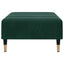 fodskammel 77x55x31 cm velour mørkegrøn