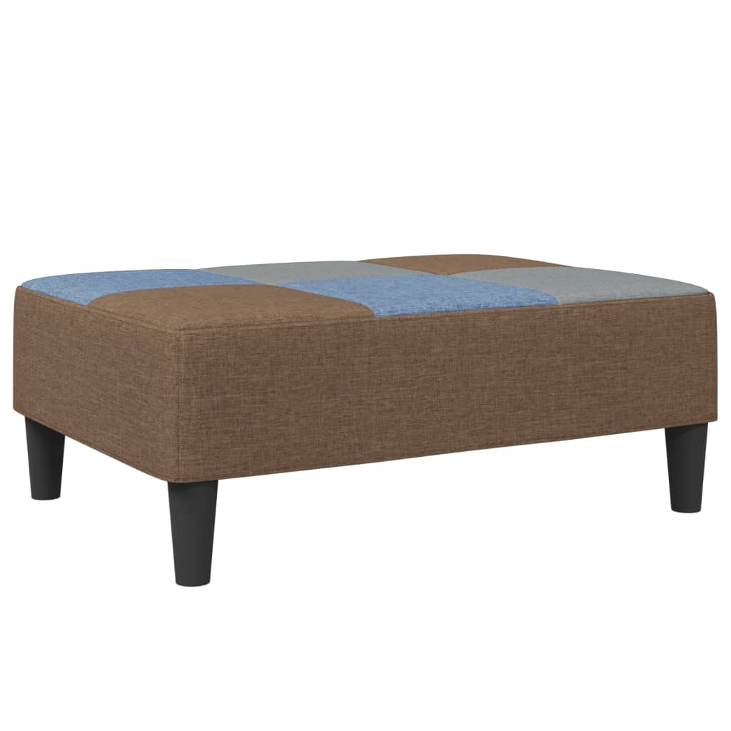 fodskammel 77x55x31 cm stof patchwork