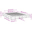 sengestel 200x200 cm konstrueret træ sonoma-eg