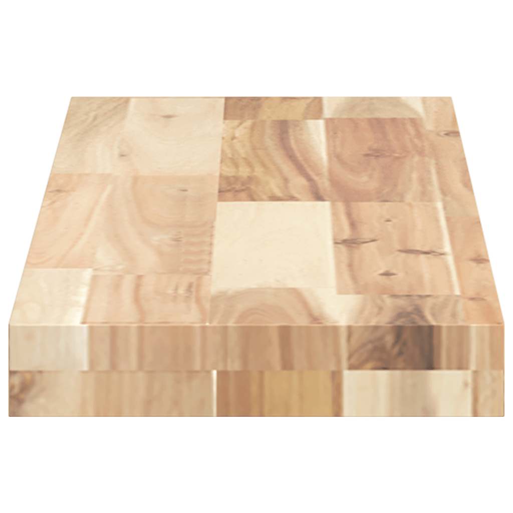 væghylde 100x20x4 cm ubehandlet massivt akacietræ