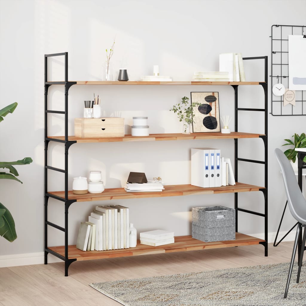 væghylde 160x40x2 cm oliebehandlet massivt akacietræ