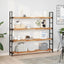 væghylde 160x20x4 cm oliebehandlet massivt akacietræ