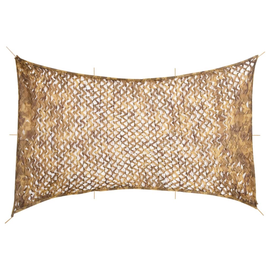 camouflagenet 600x414 cm med opbevaringspose sandfarvet