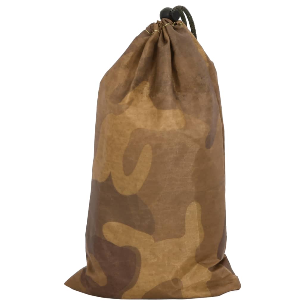camouflagenet 614x581 cm med opbevaringspose sandfarvet