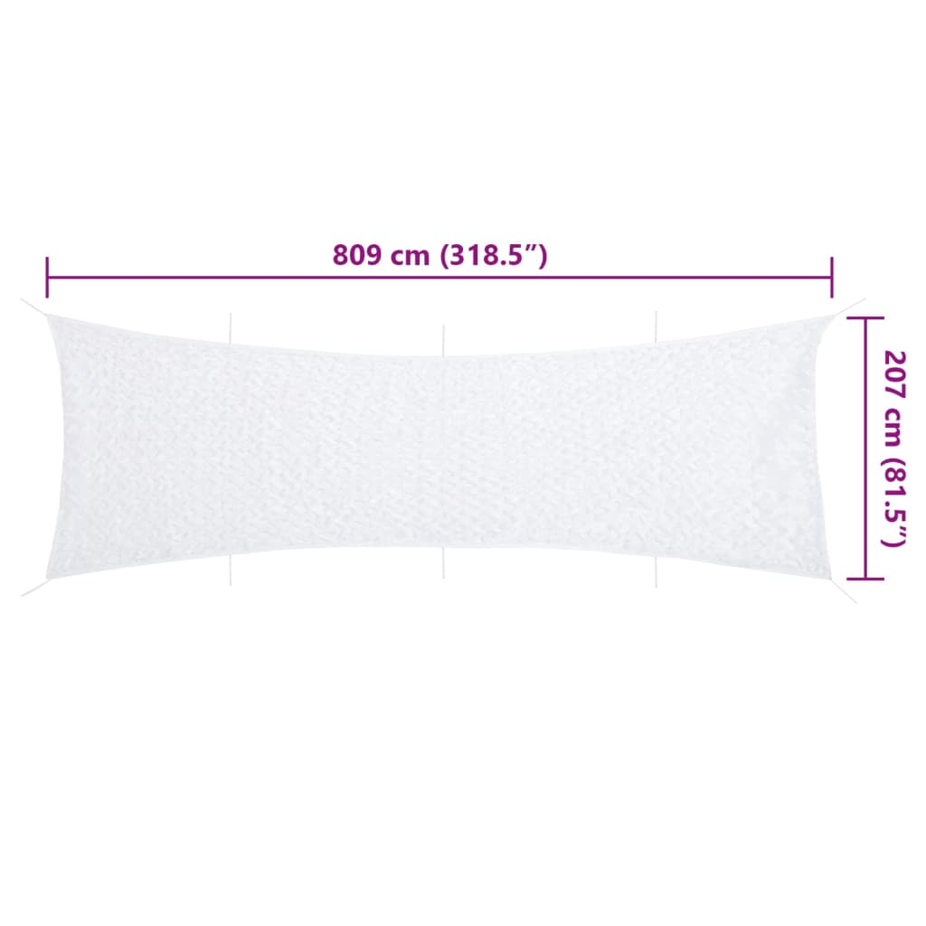 camouflagenet 809x207 cm med opbevaringspose hvid