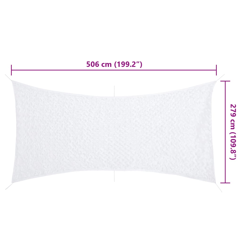 camouflagenet 506x279 cm med opbevaringspose hvid