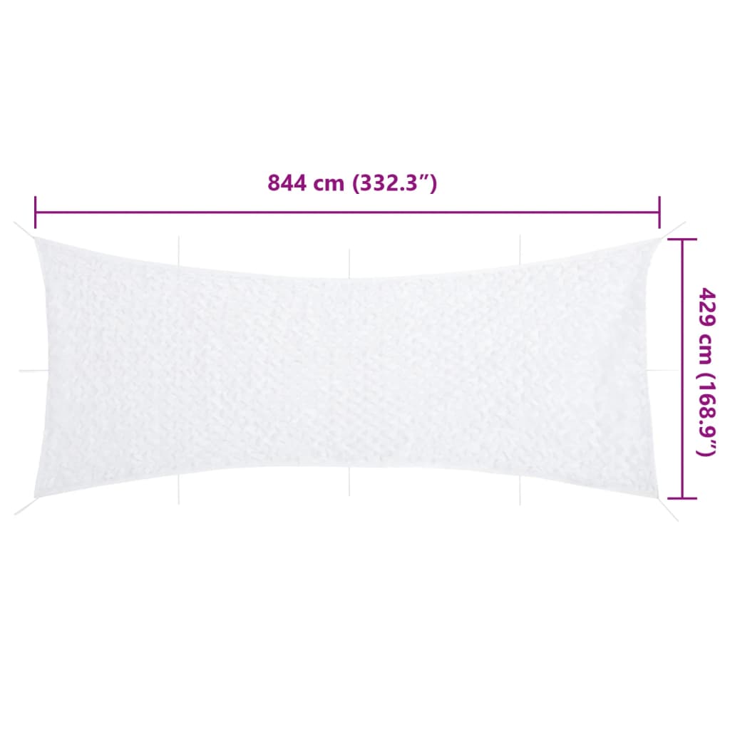 camouflagenet 844x429 cm med opbevaringspose hvid