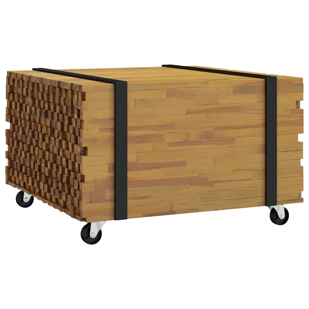 Sofabord Brun 60 x 60 x 38 cm Massiv Teaktræ