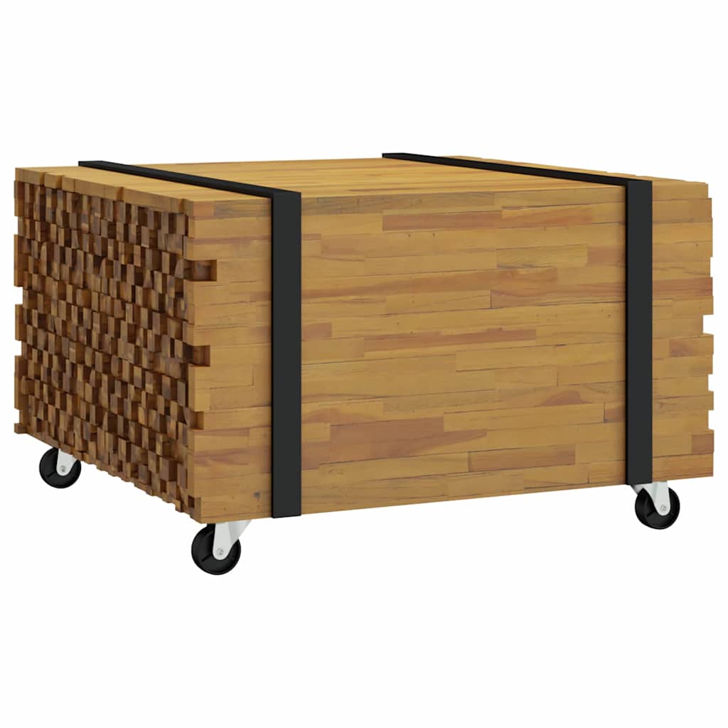 Sofabord Brun 60 x 60 x 38 cm Massiv Teaktræ