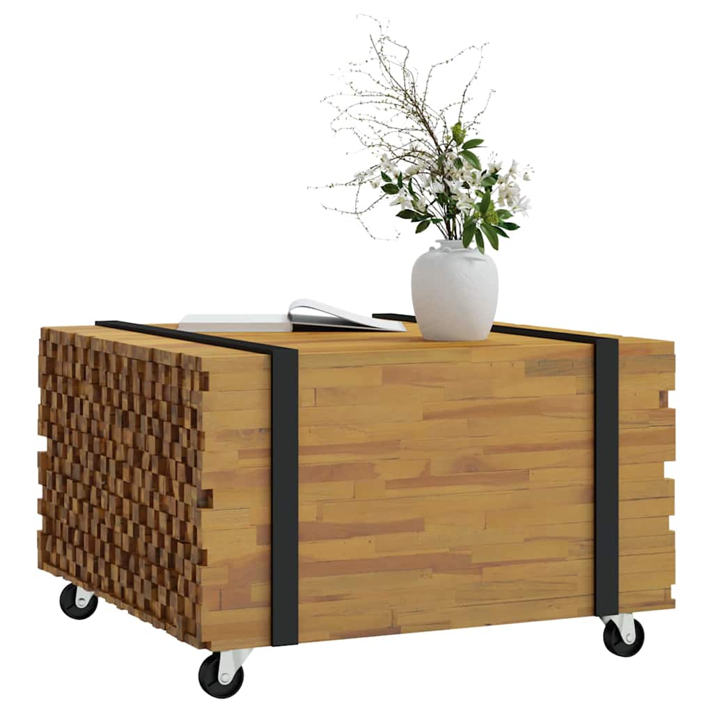 Sofabord Brun 60 x 60 x 38 cm Massiv Teaktræ