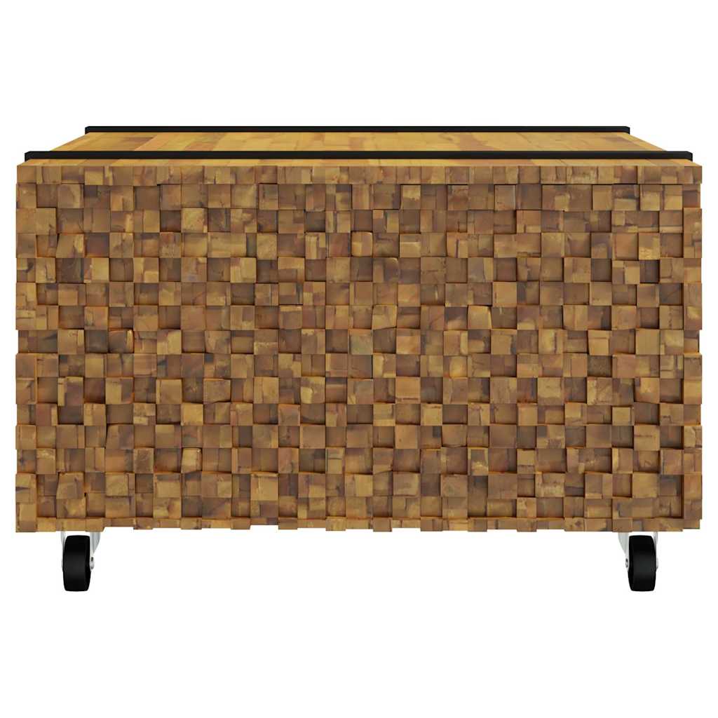 Sofabord Brun 60 x 60 x 38 cm Massiv Teaktræ