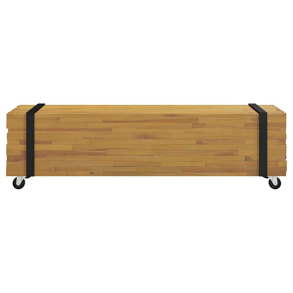TV-bord 110 x 30 x 30 cm Brun Massiv Teaktræ