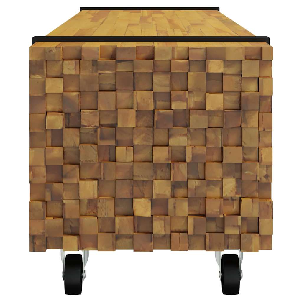TV-bord 110 x 30 x 30 cm Brun Massiv Teaktræ