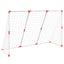fodboldmål til børn 184x64x124 cm med 2 bolde hvid