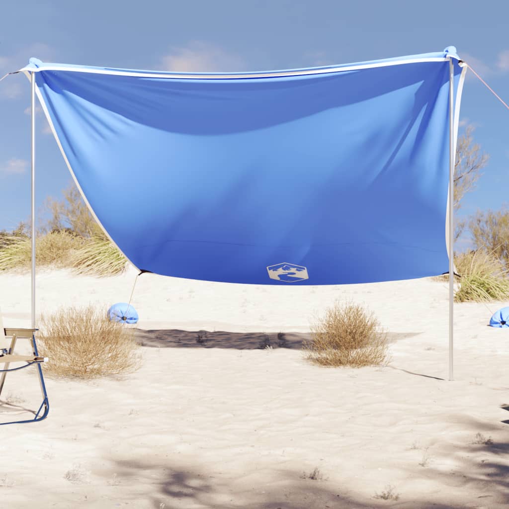strandbaldakin med sandankre 304x300 cm blå