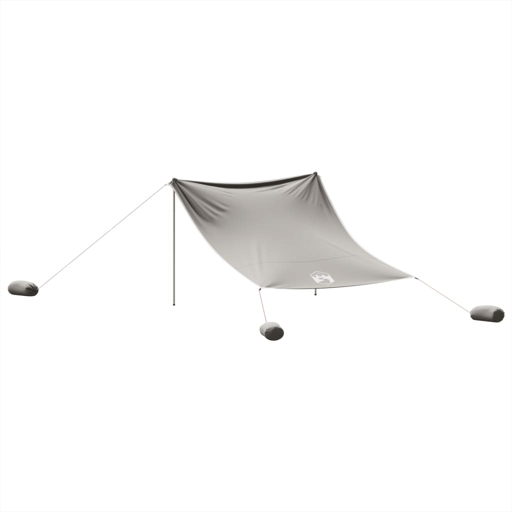 strandbaldakin med sandankre 304x300 cm grå