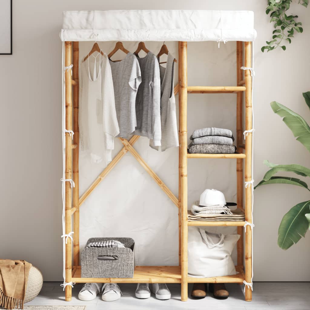 klædeskab 110x45x1700 cm bambus
