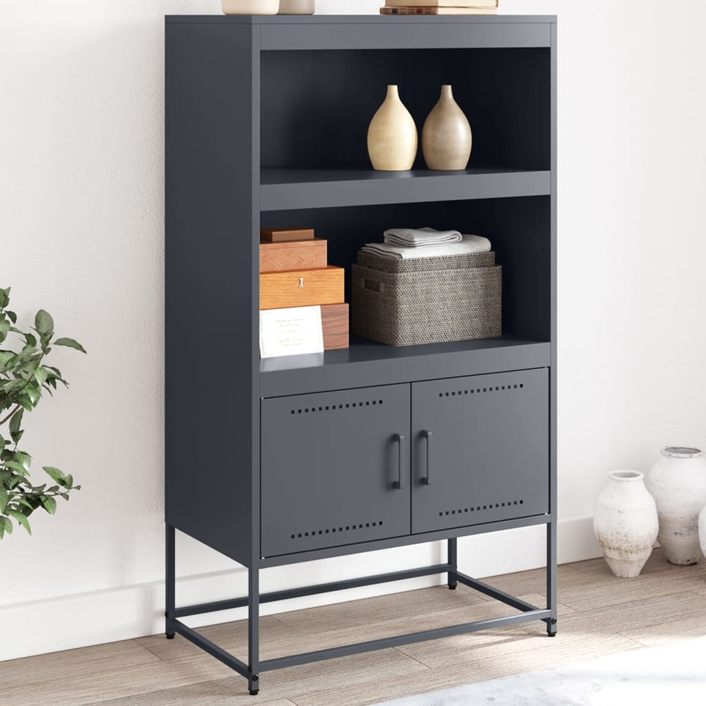 skab 68,5x38,5x123,5 cm stål antracitgrå