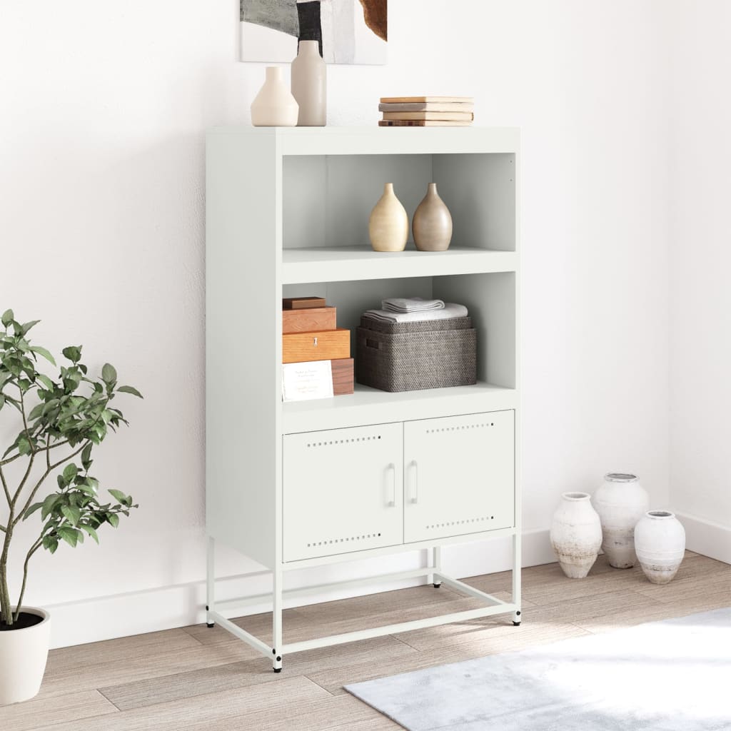 skab 68,5x38,5x123,5 cm stål hvid
