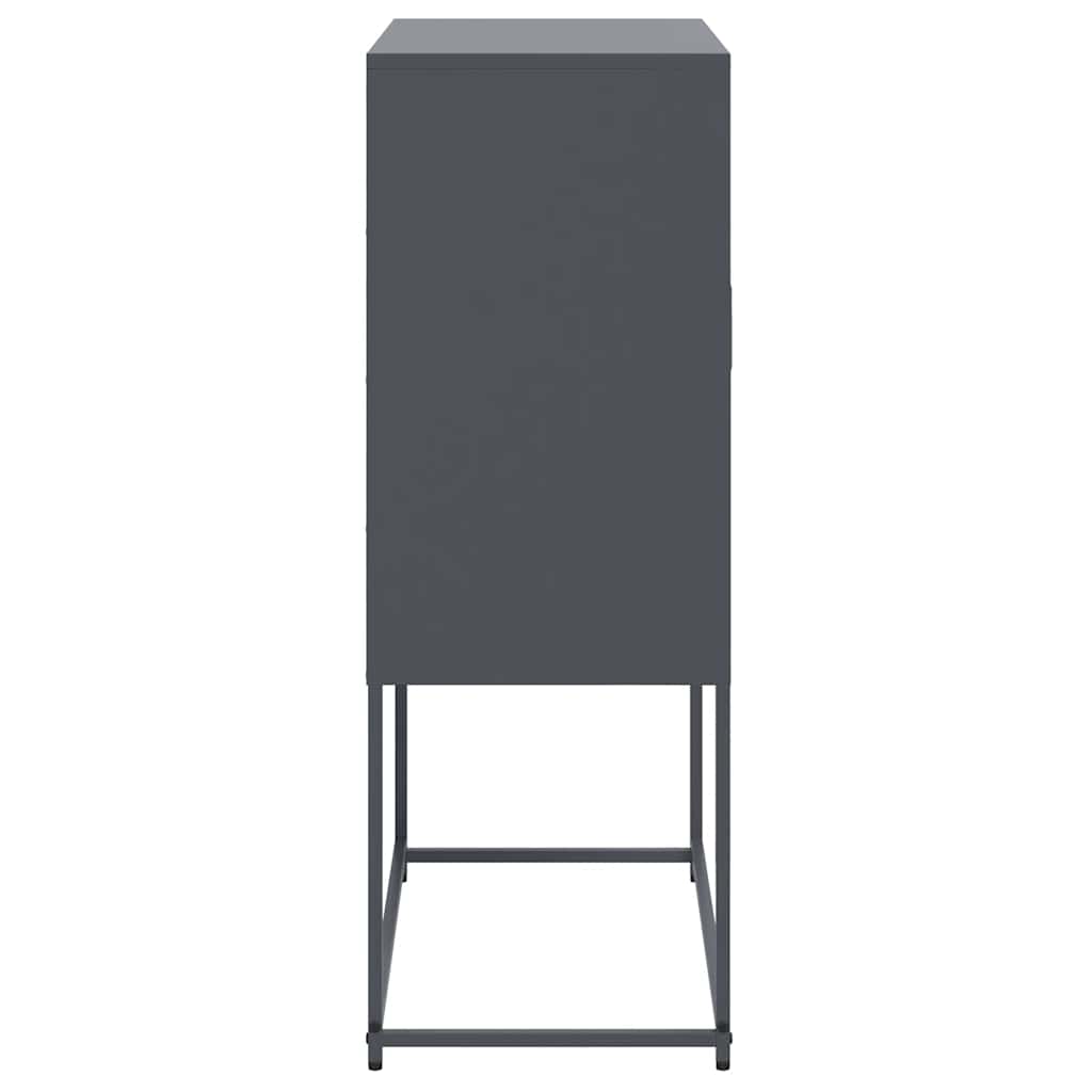 skab 68,5x38,5x107 cm stål antracitgrå