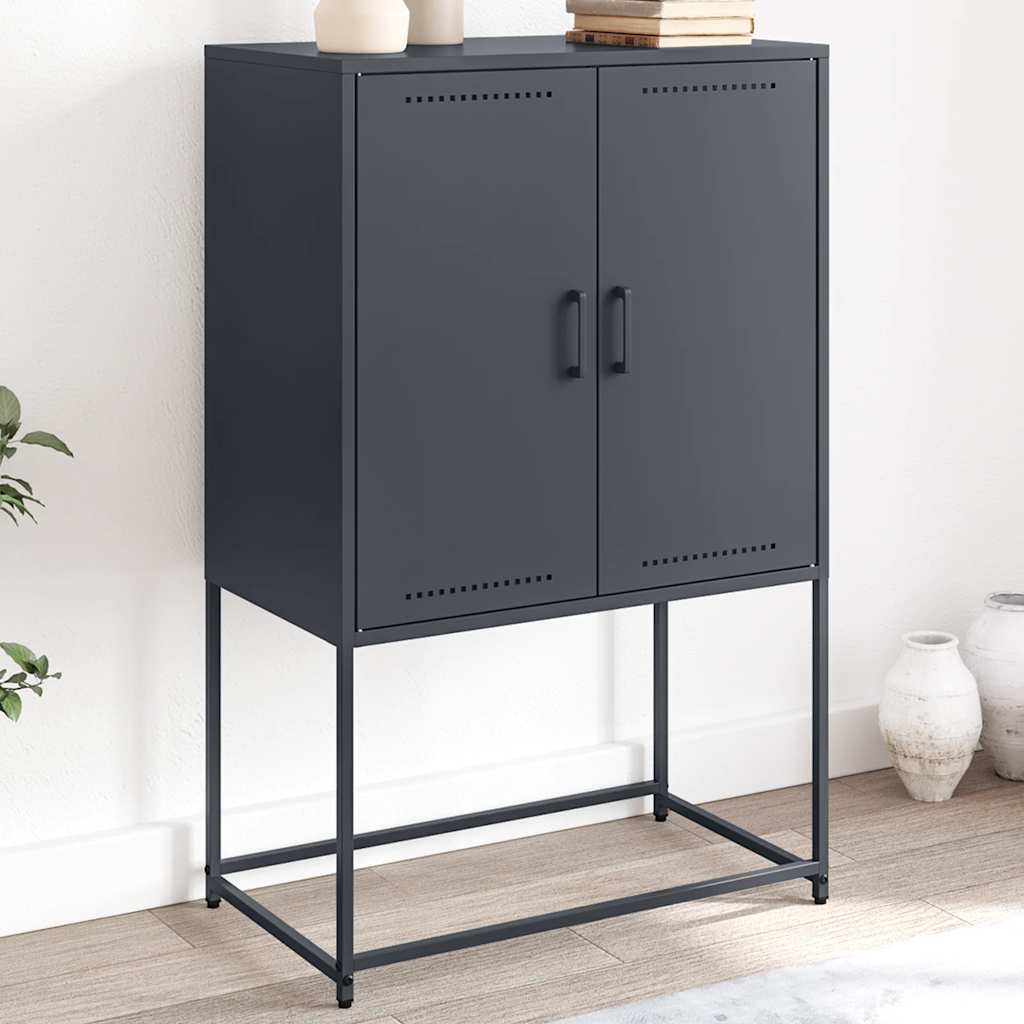 skab 68,5x38,5x107 cm stål antracitgrå