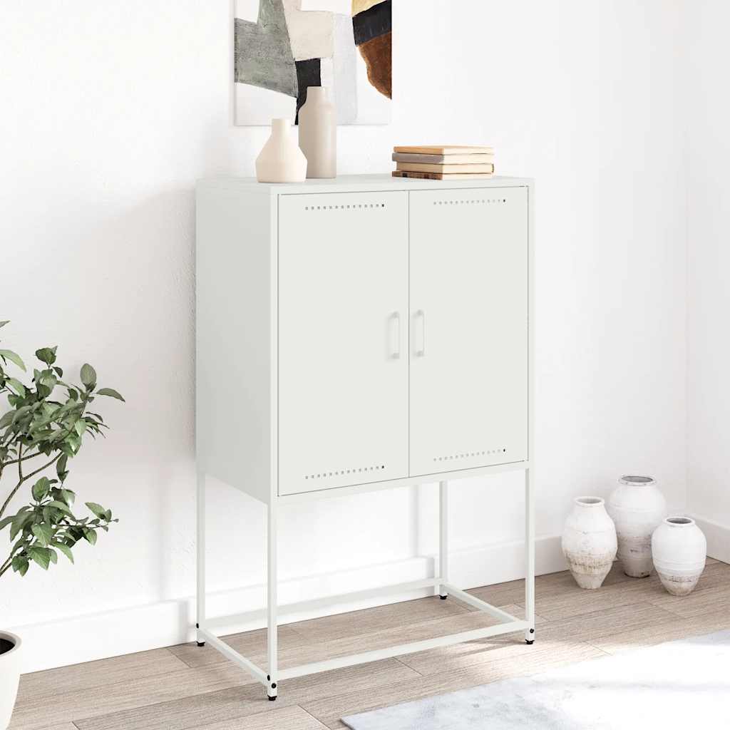 skab 68,5x38,5x107 cm stål hvid