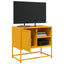 tv-bord 68x39x60,5 cm stål sennepsgul