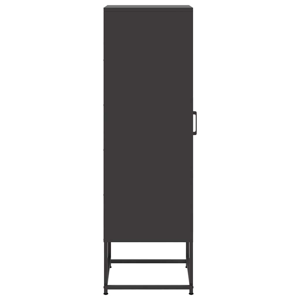 højskab 36x39x123 cm stål sort