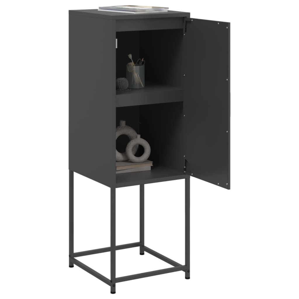 højskab 36x39x107 cm stål sort