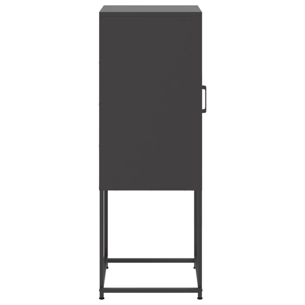 højskab 36x39x107 cm stål sort