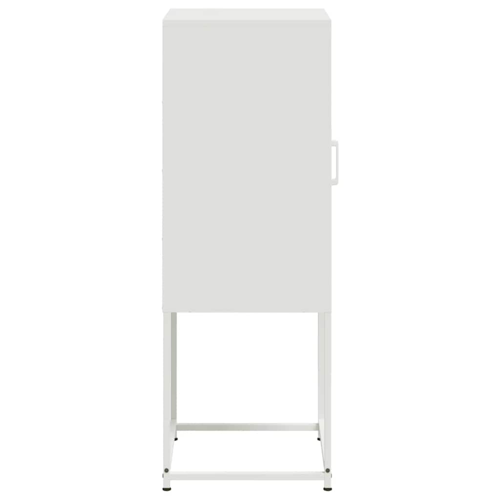 højskab 36x39x107 cm stål hvid