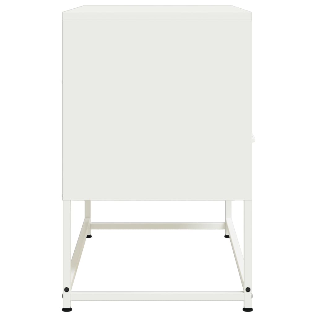 tv-bord 68x39x60,5 cm stål hvid